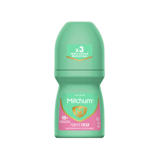 Mitchum Powder Fresh Deodorant Roll-On - Long-Lasting Anti-Perspirant Protection