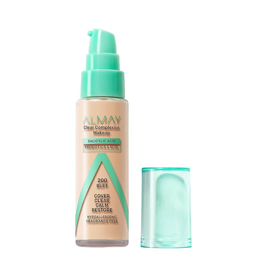 Almay Clear Complexion Makeup 30ml Lightweight Foundation for Natural Coverage