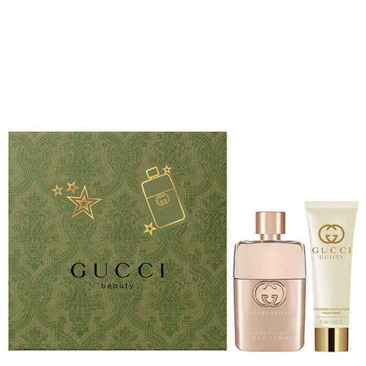 Gucci Guilty Eau de Toilette Gift Set 50ml EDT - 50ml Body Lotion