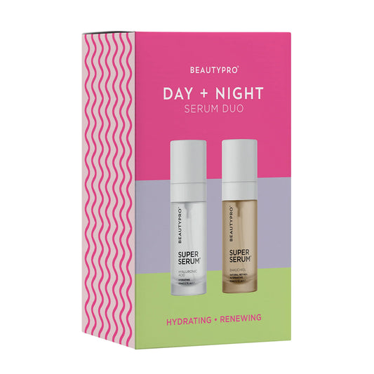 Beauty Pro Day + Night Serum Duo - Hyaluronic Acid Daily Serum 50ml + New Bakuchiol Daily Serum 50ml