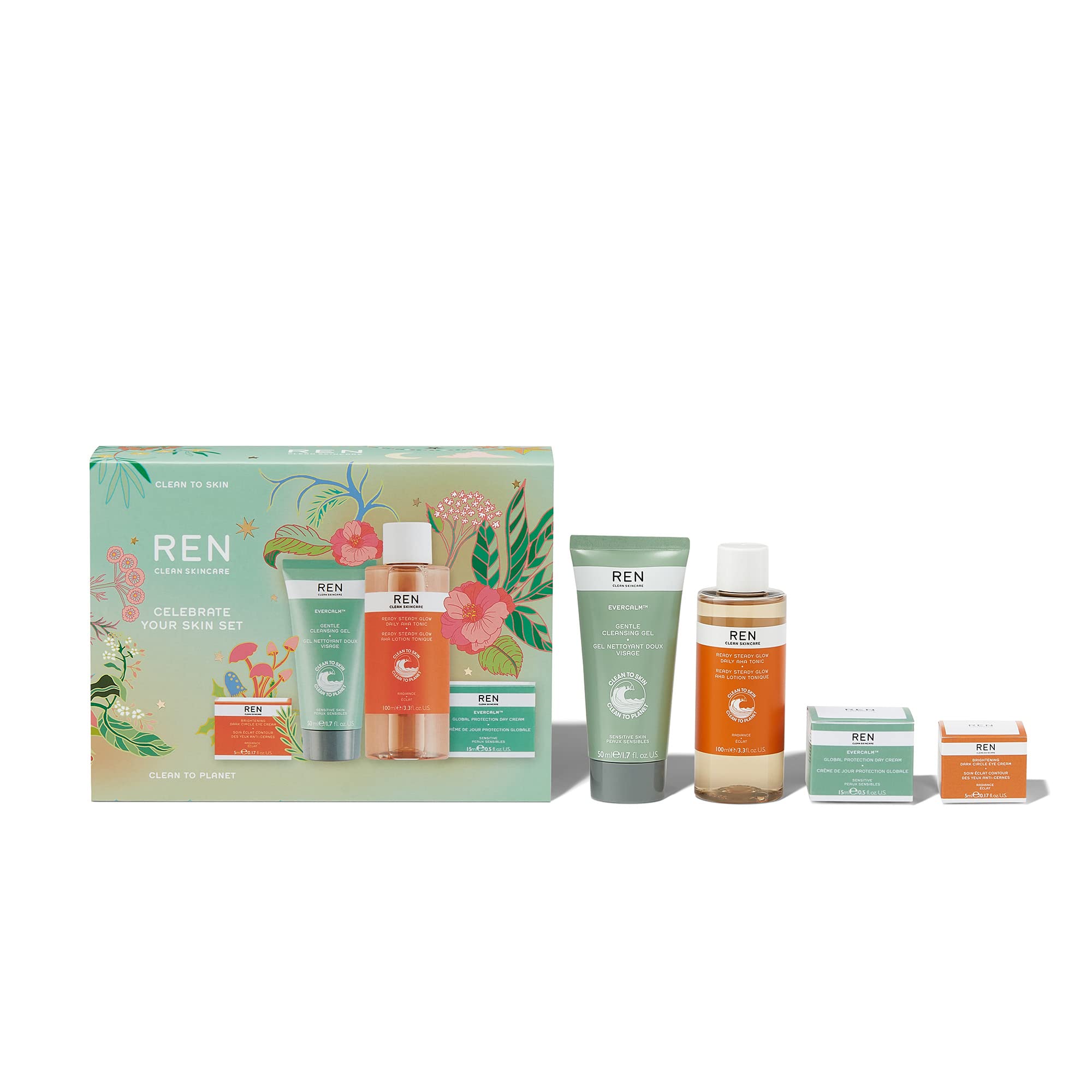 Ren Celebrate Your Skin Gift Set 4 Pieces