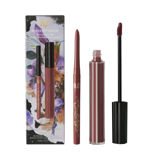 KVD Vegan Beauty Everlasting Hyperlight Duo Liquid Lipstick 6.6ml Queen of Poisons + 6.6ml Moth Orchid