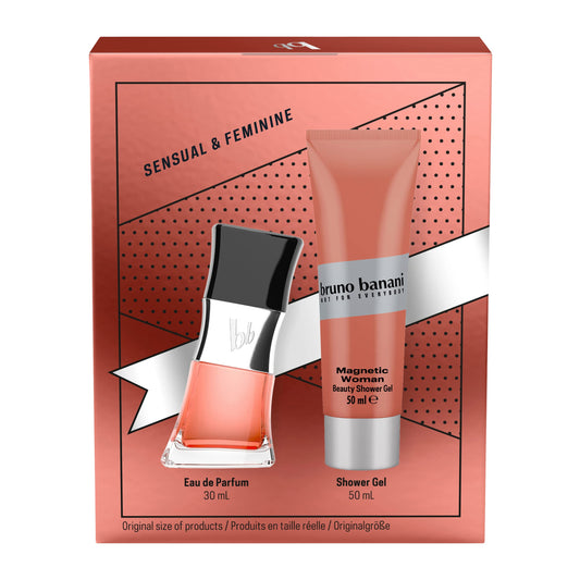 Bruno Banani Magnetic Woman Gift Set 30ml EDP - 50ml Shower Gel