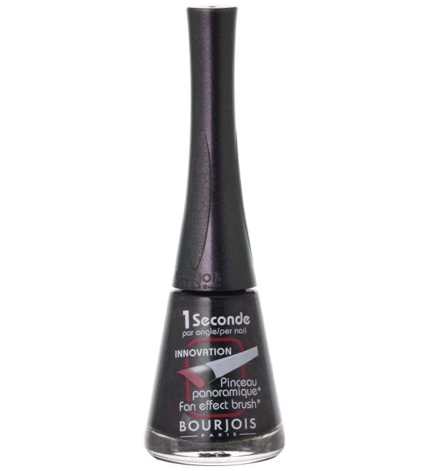 Bourjois 1 Seconde Nail Polish 8ml -  Charcoal Shimmer