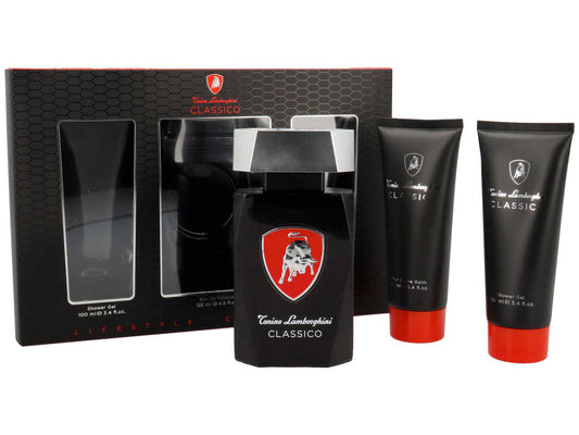 Lamborghini Classico Gift Set 125ml EDT - 100ml Aftershave Balm - 100ml Shower Gel