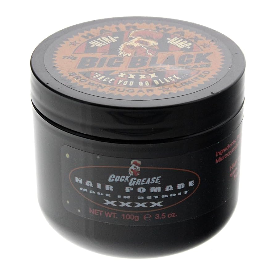Cock Grease Ultra Hard The Big Black Hair Pomade - Styling Paste for Intense Hold