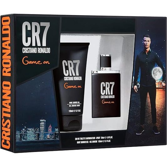 Cristiano Ronaldo CR7 Game On Gift Set 50ml EDT Spray - 150ml  Shower Gel