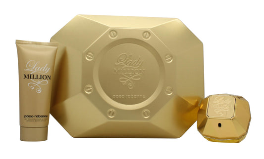Paco Rabanne Lady Million Gift Set 80ml EDP - 100ml Body Lotion
