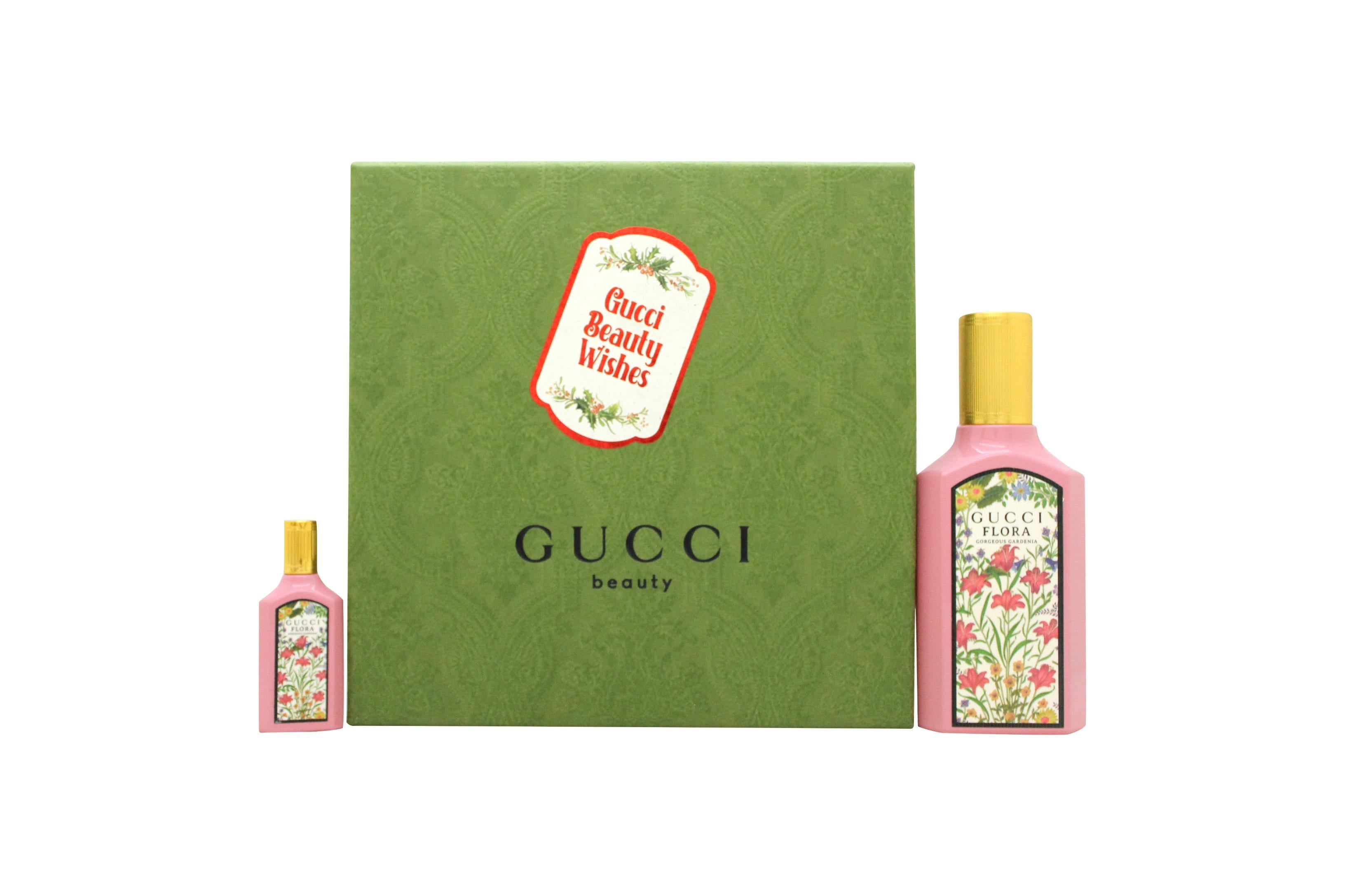 Gucci Flora Gorgeous Gardenia Eau de Parfum Gift Set 50ml EDP - 10ml EDP