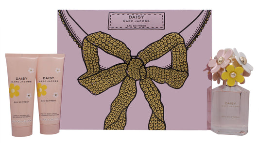 Marc Jacobs Daisy Eau So Fresh Gift Set 75ml EDT - 75ml Body Lotion - 75ml Shower Gel