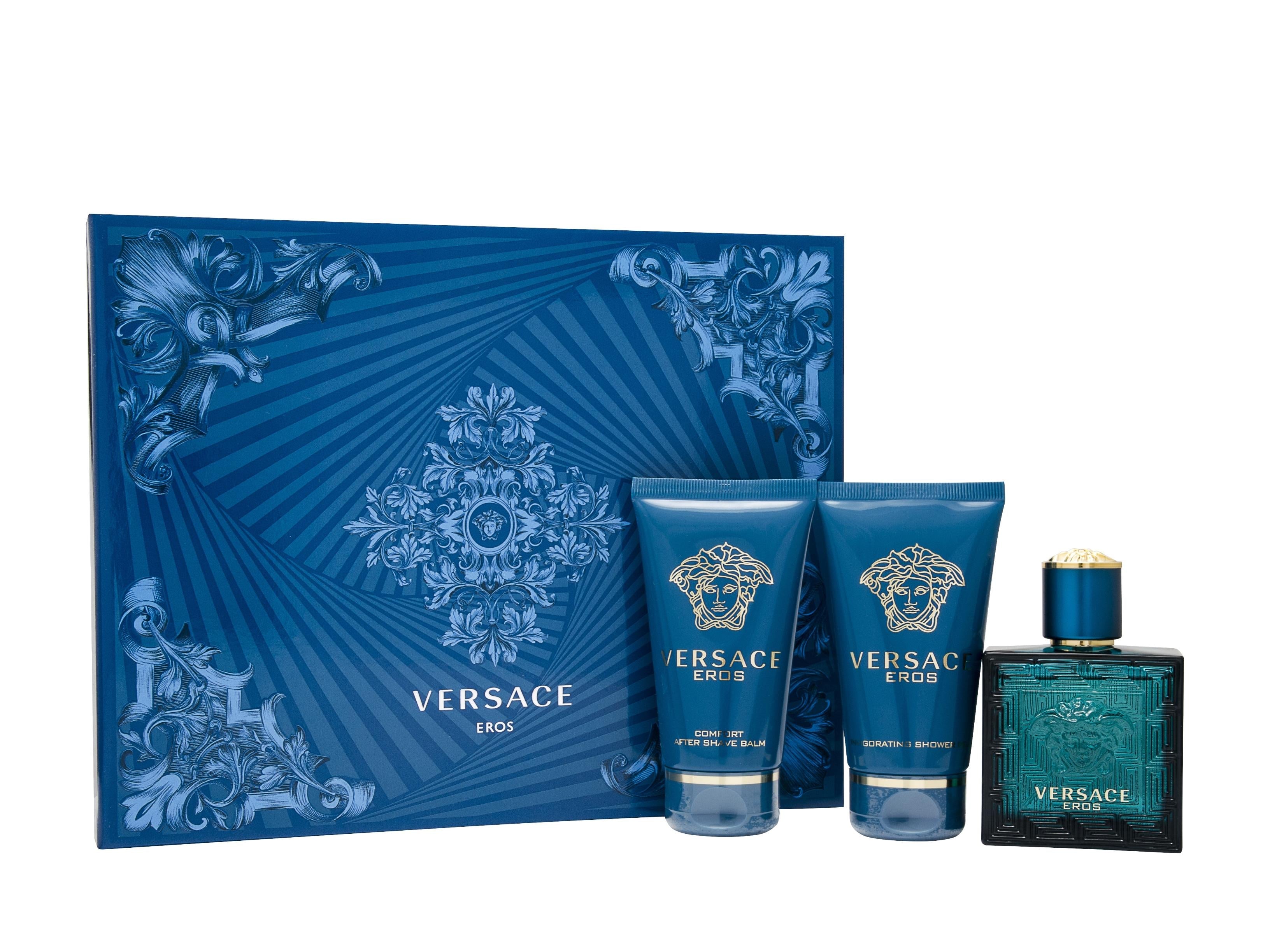 Versace Eros Gift Set 50ml EDT + 50ml After Shave Balm + 50ml Shower Gel