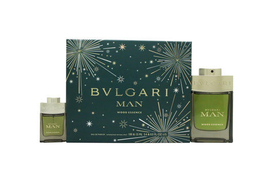 Bvlgari Man Wood Essence Gift Set 100ml EDP - 15ml EDP