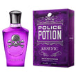 Purple Police Potion Arsenic perfume bottle and packaging on a white background
