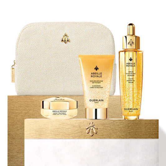 Guerlain Abeille Royale Gift Set: Watery Oil Serum 50ml - Day Cream 15ml - Cleansing Mousse 40ml