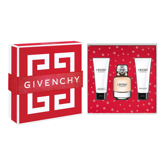 Givenchy L'Interdit Gift Set 80ml EDP - 75ml Shower Gel - 75ml Body Lotion
