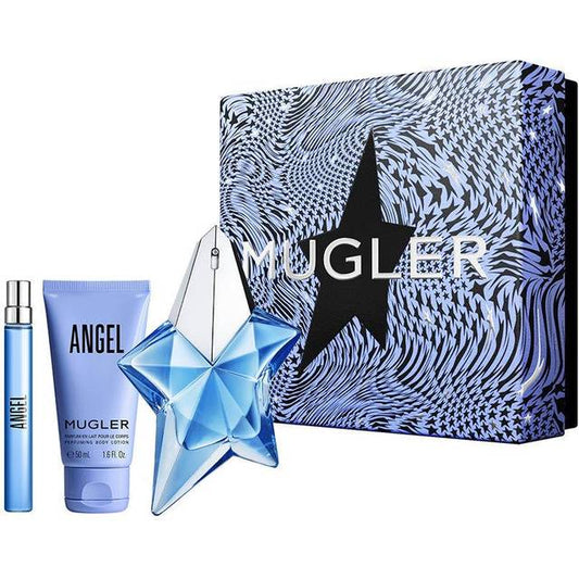 Thierry Mugler Angel Gift Set 50ml EDP Refillable + 10ml EDP + 50ml Body Lotion