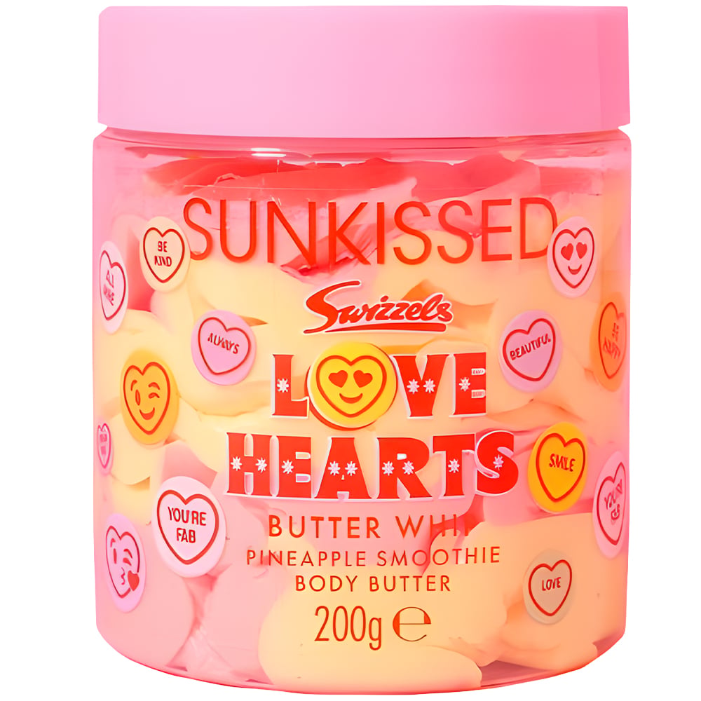Sunkissed X Love Hearts Butter Whip Body Butter Pineapple Smoothie 200g