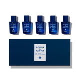 Acqua di Parma Blu Mediterraneo Miniature Set 5ml Arancia di Capri EDT - 5ml Fico di Amalfi EDT - 5ml Bergamotto di Calabria EDT - 5ml Mandorlo Di Sicilia EDT - 5ml Mirto di Panarea EDT