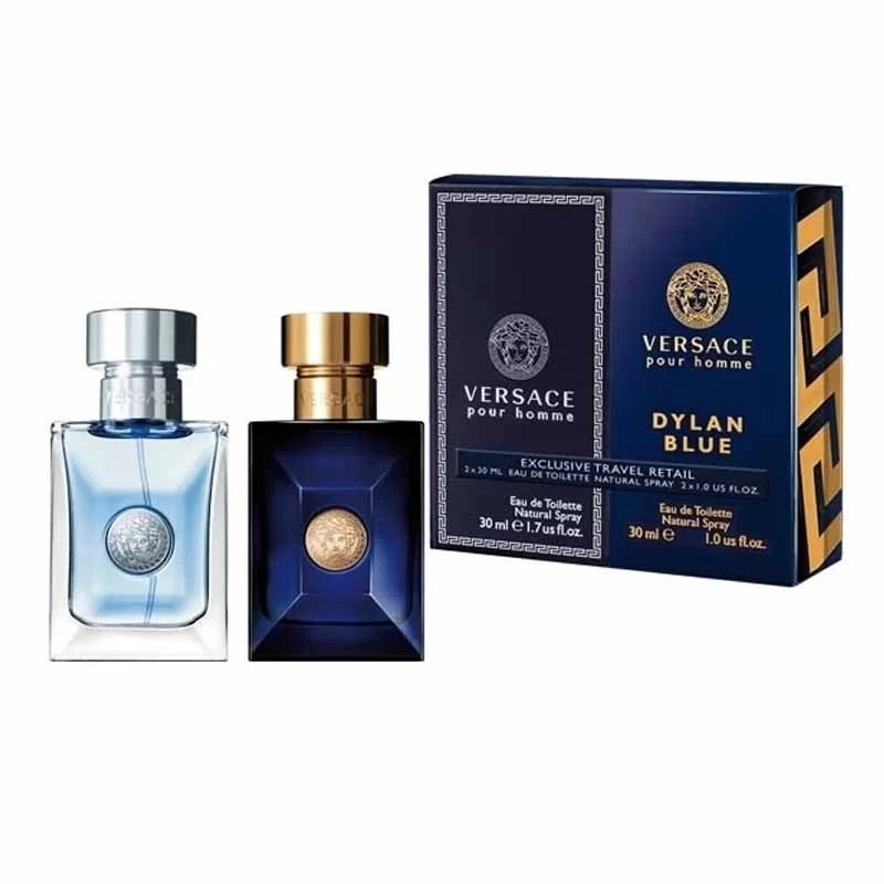 Versace Homme Gift Set 30ml Pour Homme EDT + 30ml Pour Homme Dylan Blue EDT