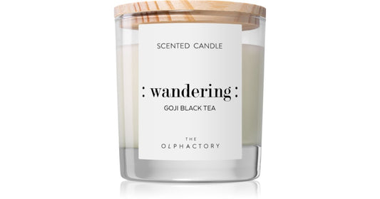 The Olphactory Wandering Goji Black Tea Scented Candle 135g