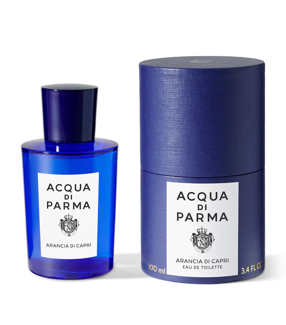 Acqua di Parma perfume bottle and packaging on a white background