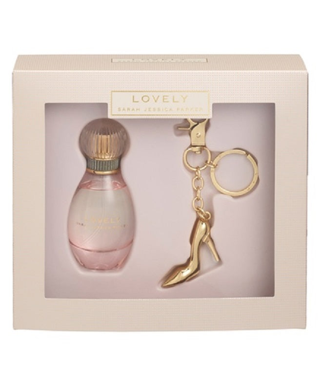 Sarah Jessica Parker Lovely Gift Set 30ml EDP - Gold Shoe Keyring