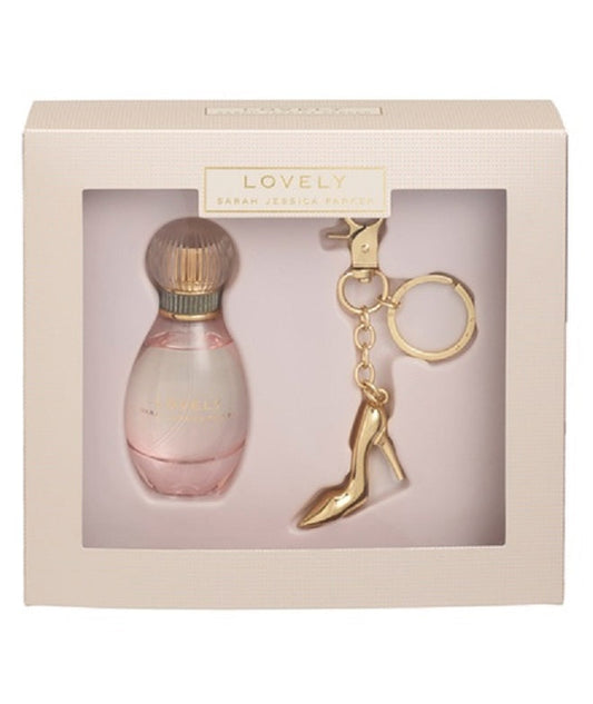 Sarah Jessica Parker Lovely Gift Set 30ml EDP - Gold Shoe Keyring