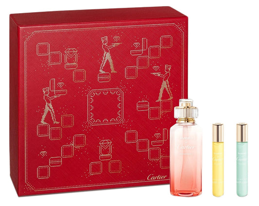 Cartier Rivi√®res de Cartier Discovery Set 100ml Insouciance EDT - 10ml Allegresse EDT - 10ml Luxuriance EDT