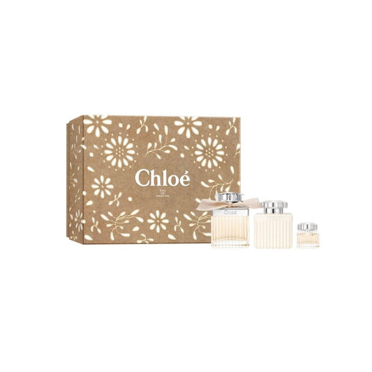 Chloe Present Box 75ml EDP - 100ml Body Lotion - 5ml EDP