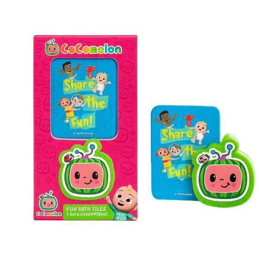 Cocomelon Gift Set 100g Bath Fizzer & Bath Tiles