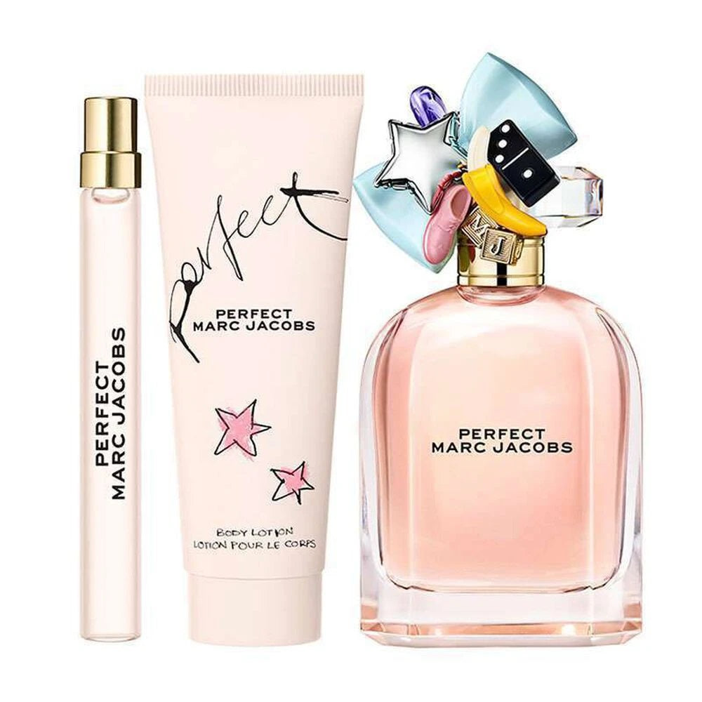 Marc Jacobs Perfect Gift Set 100ml EDP - 75ml Body Lotion - 10ml EDP