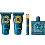 Versace Eros Gift Set 100ml EDP - 75ml Shower Gel - 75ml Aftershave Balm - 10ml EDP