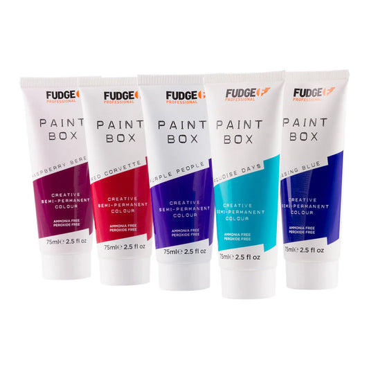 Fudge Professional Hair Colour Paint Box 75ml Creative Semi-Permanent Hair Dye Range