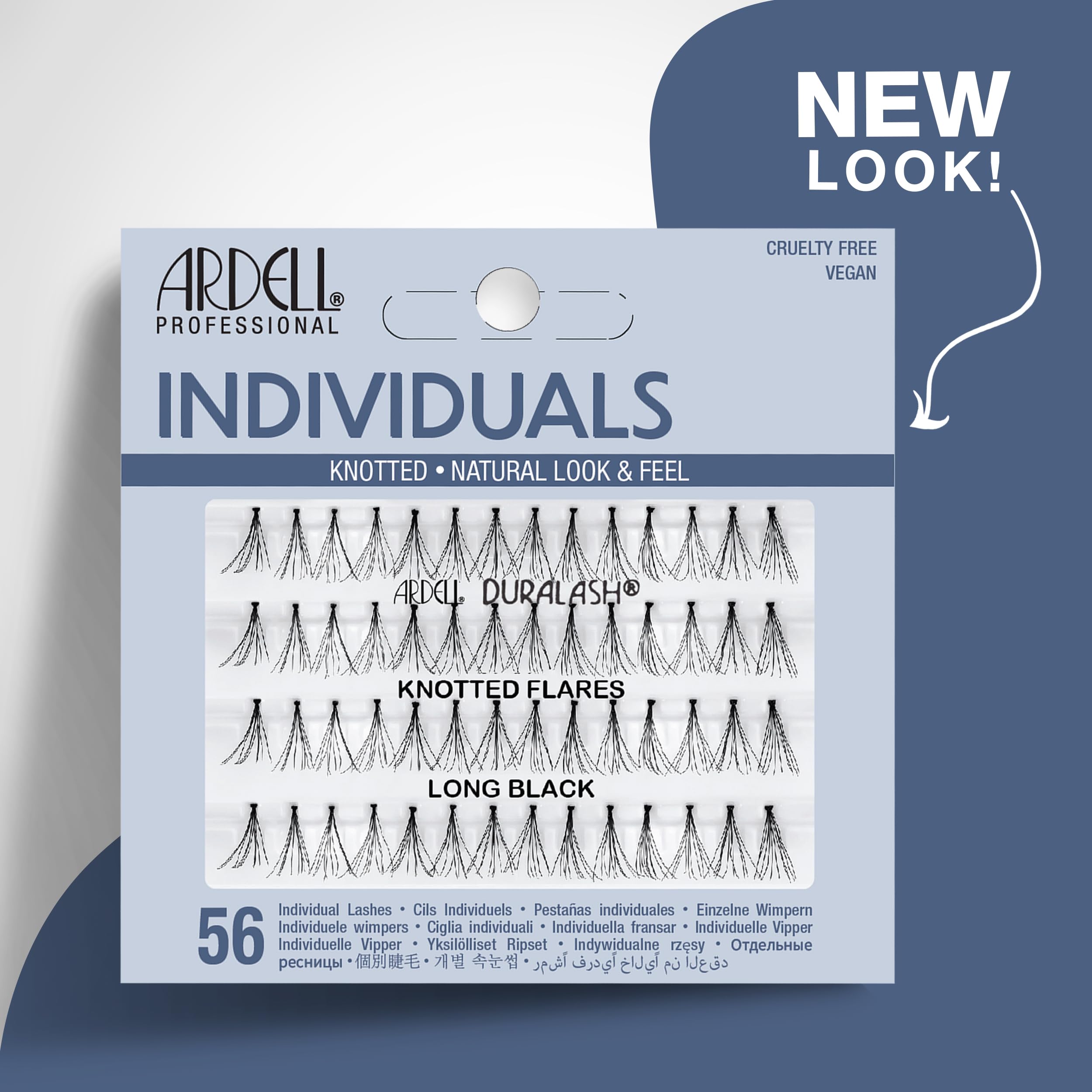 Ardell Naturals Individual Knot Free Flare Lashes - Long Black