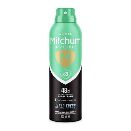 Mitchum Women Invisible 48HR Clear Fresh Antiperspirant & Deodorant Spray 200ml