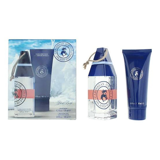 Caribbean Joe Island Musk Gift Set 125ml Edt + 100ml Hair & Body Wash