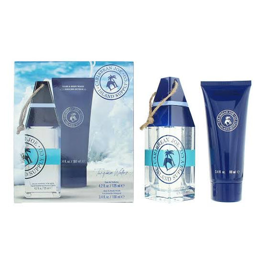 Caribbean Joe Turquoise Waters Gift Set 125ml Edt + 100ml Hair & Body Wash