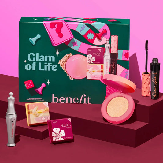 Benefit Top Trip Beauty Set 22ml Primer + 8.5g Mascara + In Shade 3 + Pouch Gimme Brow +