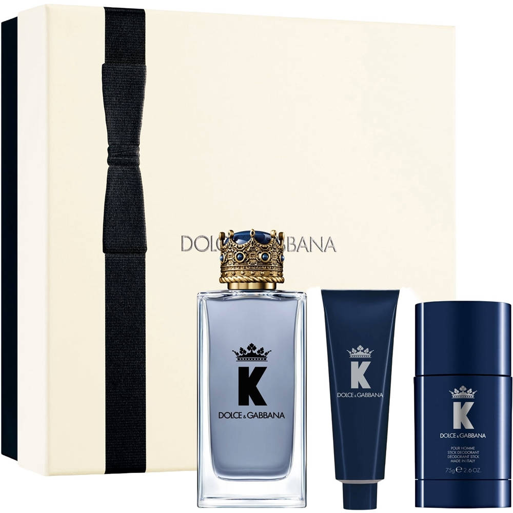 Dolce & Gabbana K Gift Set 100ml Edt + 50ml Aftershave Balm + 50ml Shower Gel