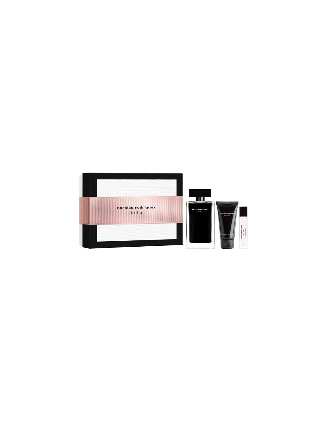 Narciso Rodriguez For Her Gift Set 50ml Edt + 50ml Body Lotion +7.5ml Edt