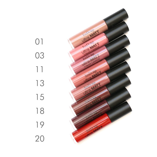IsaDora Ultra Matt Liquid Lipstick 7ml Long-Lasting Matte Lip Color Collection