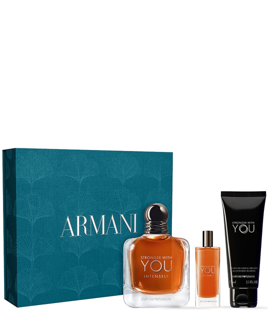 Giorgio Armani Emporio Armani Stronger With You Intensely Gift Set 100ml EDP + 15ml EDP