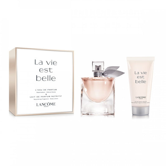 Lancome La Vie Est Belle L'Eau de Parfum Gift Set 50ml Spray - 50ml Body Lotion