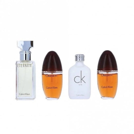 Calvin Klein Women Miniature Gift Set 15ml Eternity EDP - 15ml CK One EDT - 2 x 15ml Obsession EDP