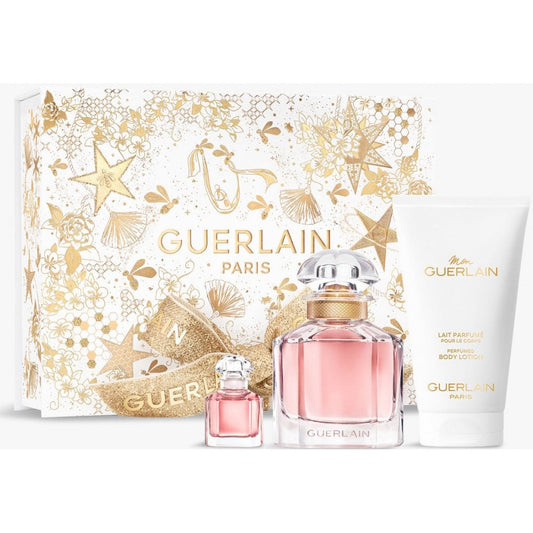 Guerlain Mon Guerlain Gift Set 50ml EDP - 5ml EDP - 75ml Body Lotion