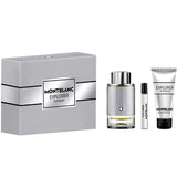Mont Blanc Explorer Platinum Gift Set 100ml EDP - 100ml Shower Gel - 7.5ml EDP