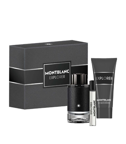 Mont Blanc Explorer Gift Set 100ml EDP - Shower Gel 100ml - 7.5ml EDP