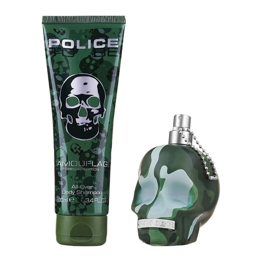 Police To Be Camouflage Gift Set 75ml Edt + 100ml Shower Gel