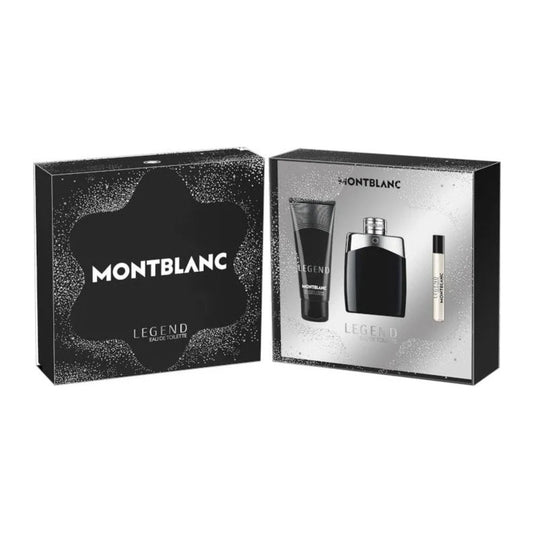 Mont Blanc Legend Gift Set 100ml EDT + 100ml Shower Gel + 7.5ml EDT