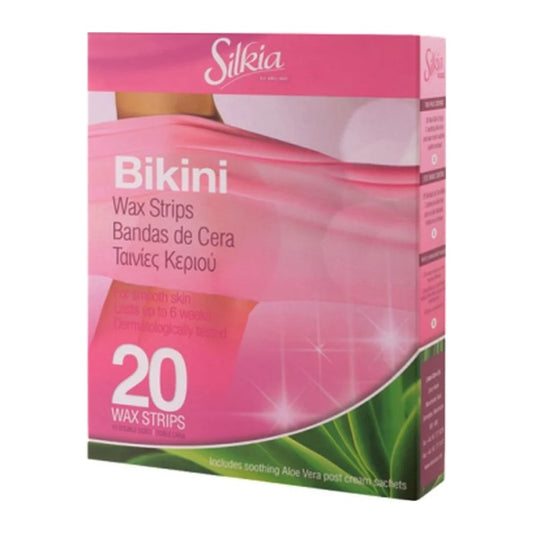 Silkia Aloe Vera Bikini Wax Strips 20 Pieces